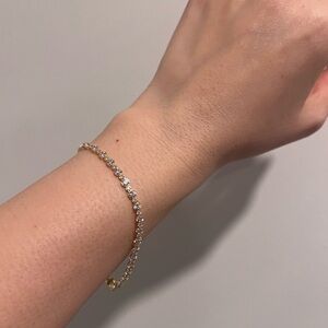 NWT Diamonique Round Cuts Diamond Tennis Bracelet